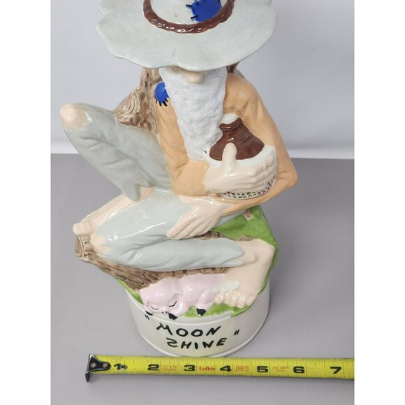 Vintage Handpainted Alberta Molds‎ Hillbilly Moonshine Jug Decanter Raccoon - Picture 12 of 13